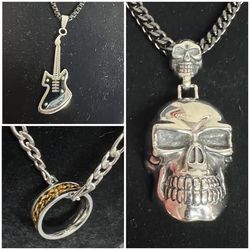 Necklace with Charm or Fidget Ring just $7 each 