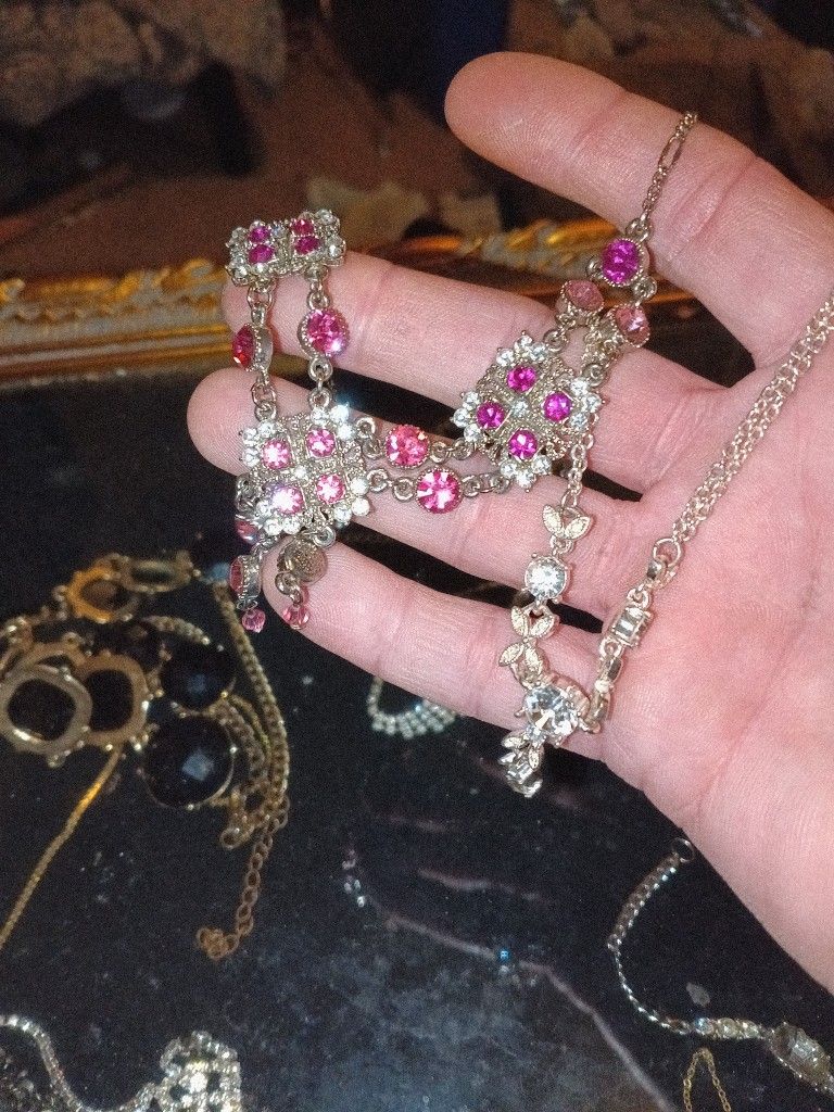 Assorted Rhinestone Bridal Jewelry Antique