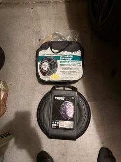 Alpine snow chains and Thule  cb 12 snow chains brand new