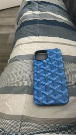 Goyard case color blue for iPhone