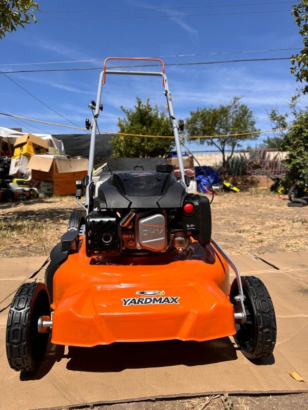 YARDMAX21 in. 170cc 3 in 1 Gas Walk Behind Push Lawn Mower...