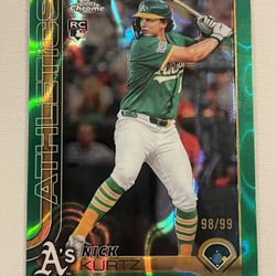 Nick Kurtz Green Lava Rookie Card /99  