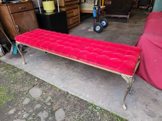 Vintage Hollywood Regency Bench Seat 