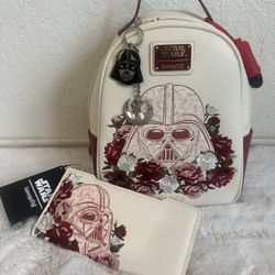 Darth Vader Loungefly Backpack And Wallet