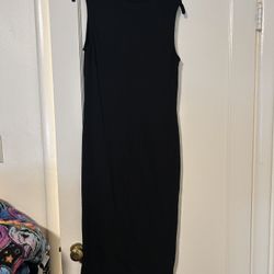Black Stretchy Dress (Short Sleeve) 