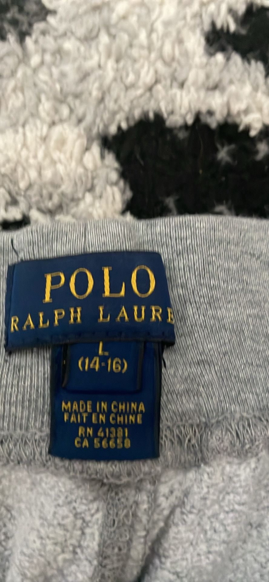 Grey polo sweatpants