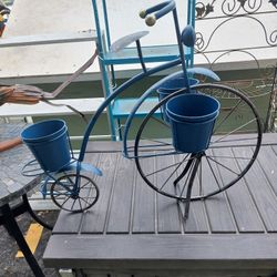 Large Metal Bicycle Planter 