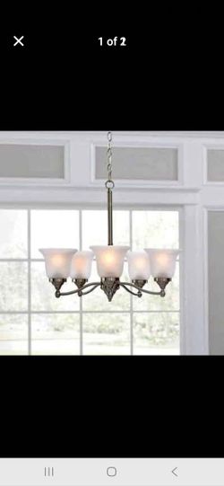 Brushed Nickel Chandelier 