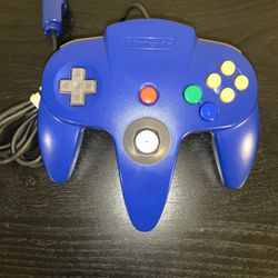 OEM Nintendo N64 Controller Blue Original Authentic 