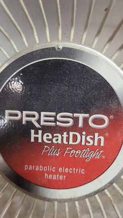 Presto heat dish plus footligth