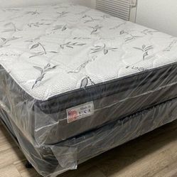 NEW MATTRESS QUEEN SIZE PILLOW-TOP WITH BOX SPRING 