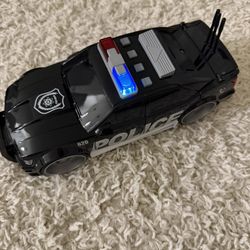 Friction Powered Police Car Toy Rescue Vehicle wit