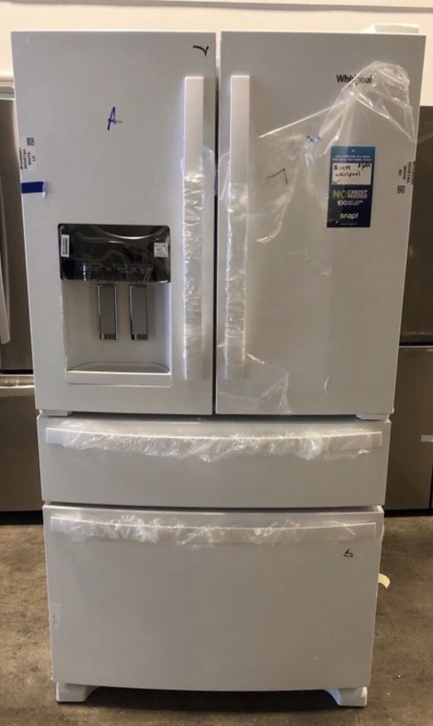 Whirlpool-24.5 cu. Ft. 4 Door French Door Refrigerator take home for $40 EZ financing available with 1 year warranty