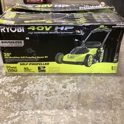 🧰🛠RYOBI 40V HP Brushless 20” SELF-PROPELLED Lawn Mower w/6.0Ah Battery & Charger-NEW!-$370!🧰🛠