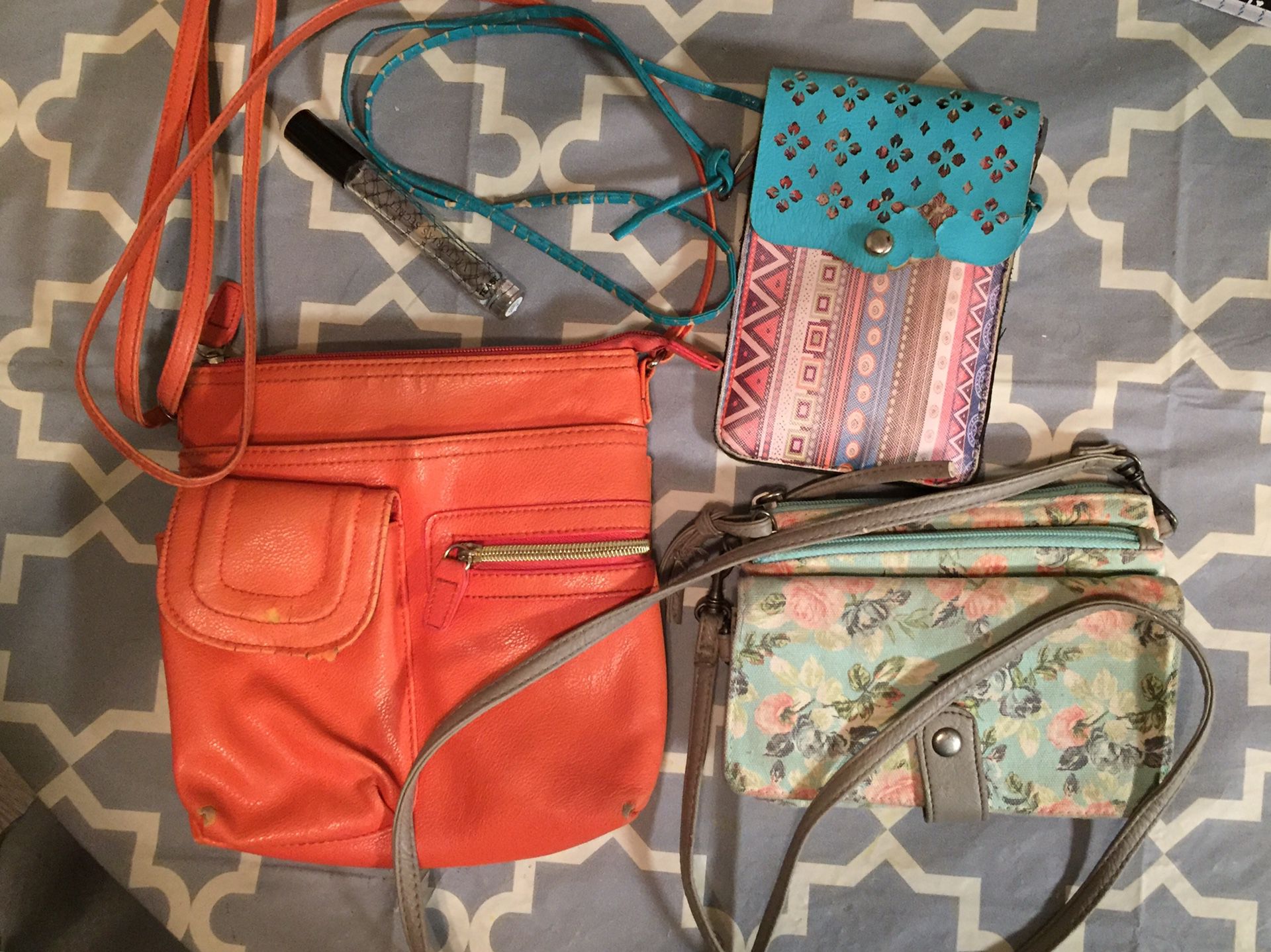 FREE cross body bags and Victoria’s Secret Tease perfume