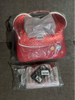 Minnie Mouse Exclusive Holiday Ornaments Crossbody Bag with matching wallet