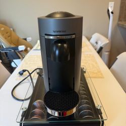Nespresso VertuoPlus Coffee Machine + Capsule Drawer Storage — Like New