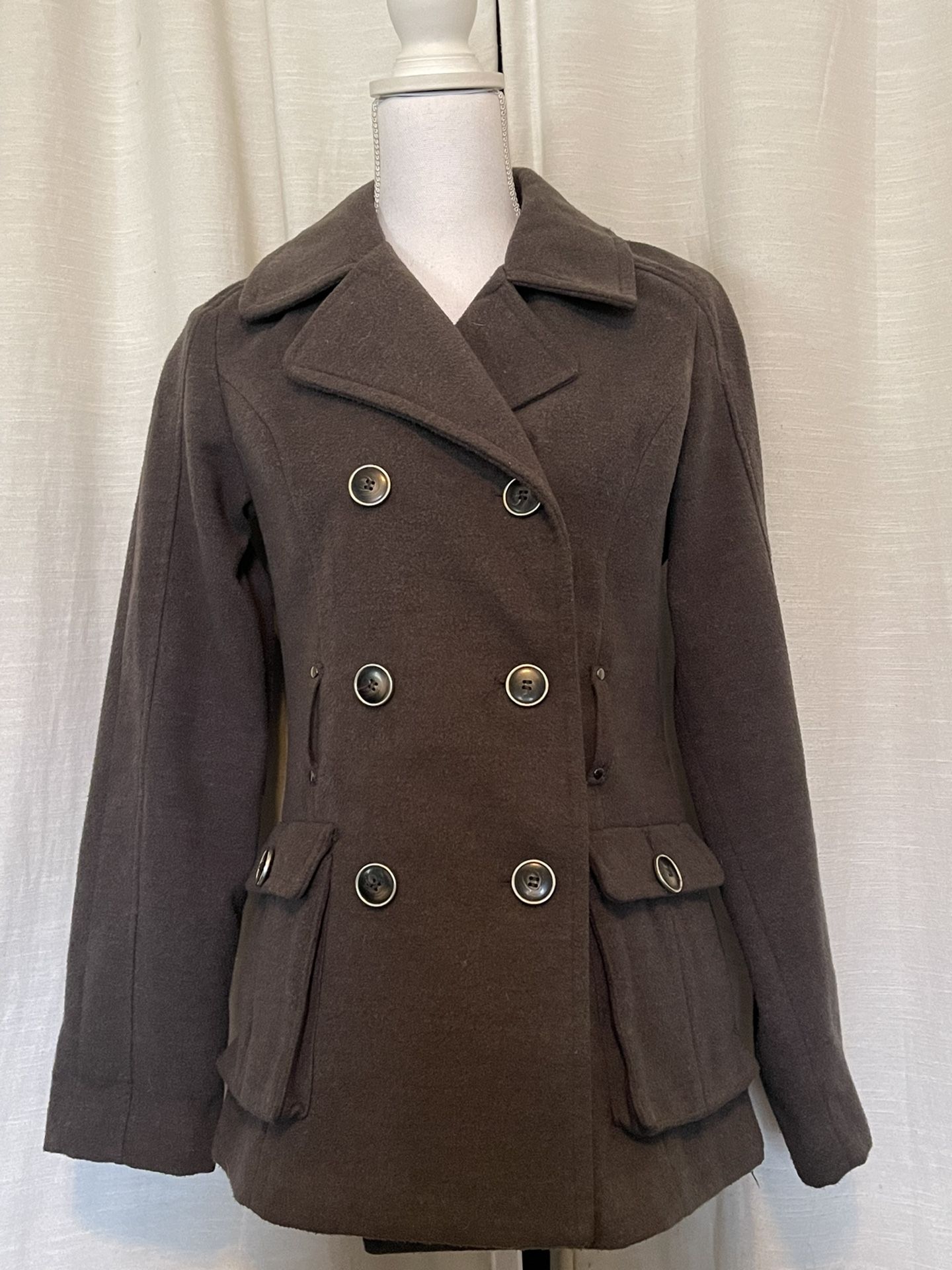 Hydraulic The Blue Jean Standard Gray Pea coat (medium)