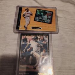 Barry Bonds 2 Card Lot 