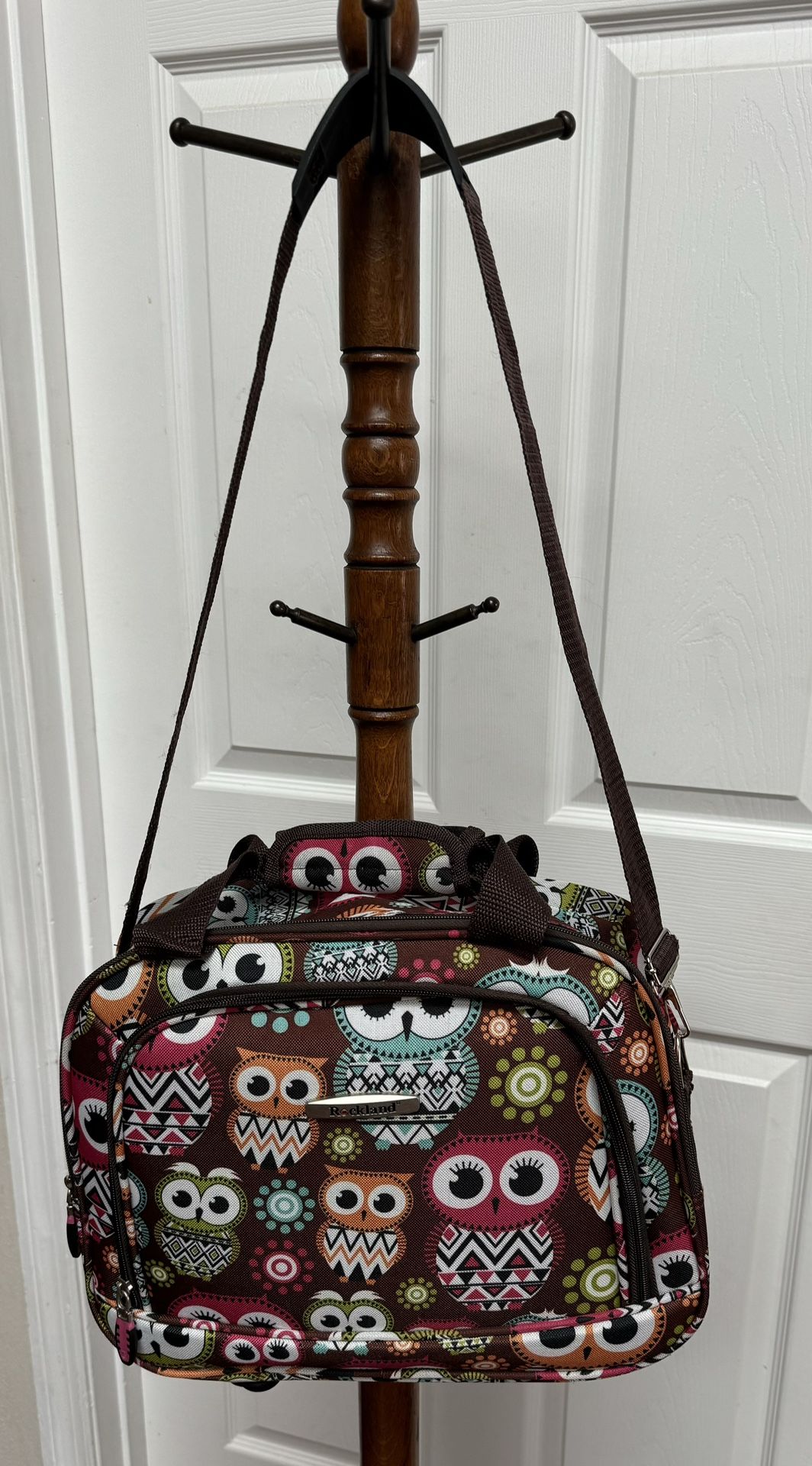 ROCKLAND Carry On Tote Travel Bag Shoulder W/ Owls Laptop Craft Case just $10