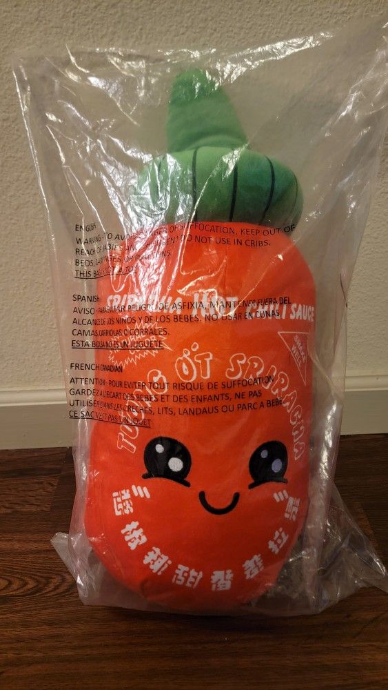 Sriracha Hot Chili Sauce Plush 18" Bottle Stuffed