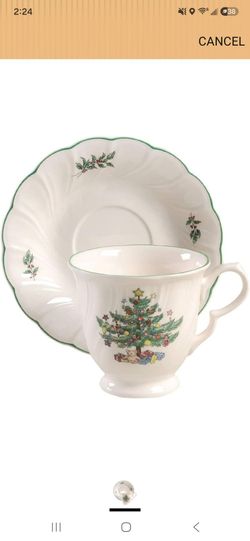 Christmas Tree Nikko Japan Coffee/Tea Cup & Saucer