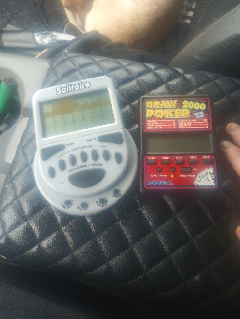 Poker And Solitaire Hand Held Games