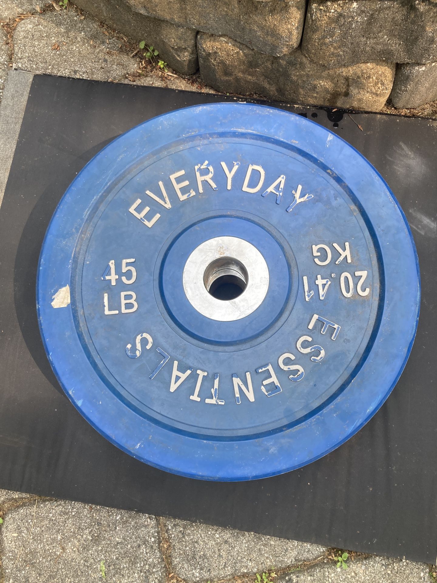 230 Lb Set Of Olympic Rubber Bumper Plates