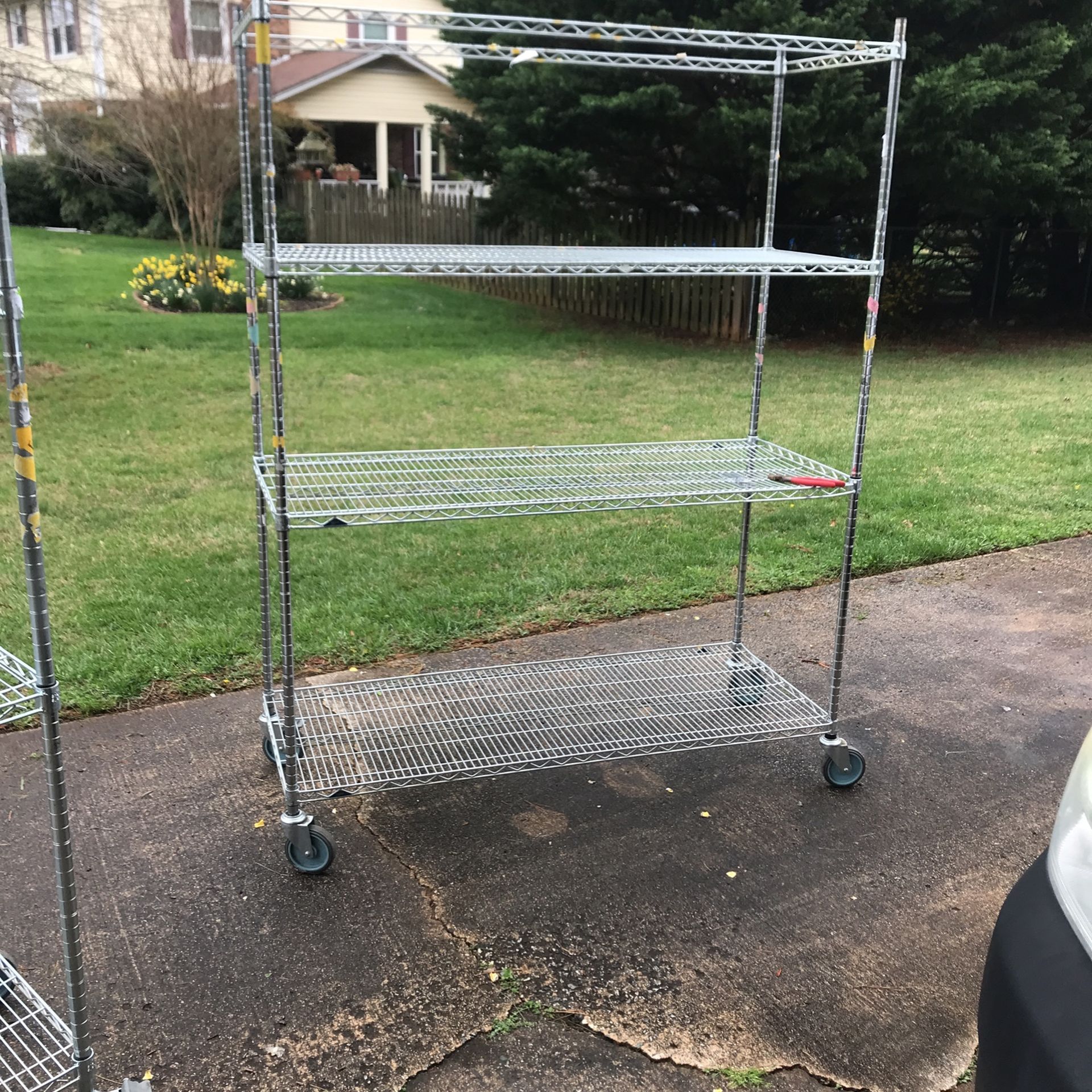 Has 3 Shelves 24” X60X72 high