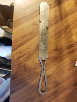 Old advertising bread cutter! Check out the phone number