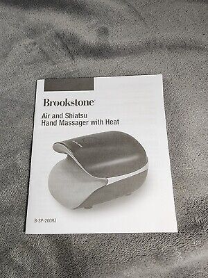 Brookstone Air And Shiatsu Hand Massager with Heat Model B-SP-200HJ