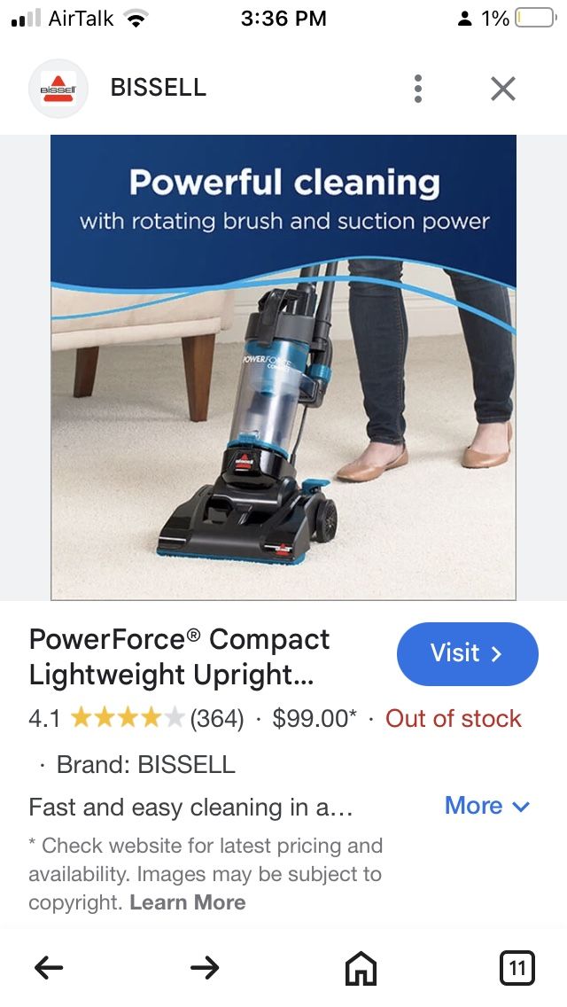 Small Bissle Vacuum