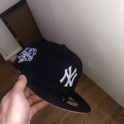 2000 World Series Yankee Fitted Pink Brin
