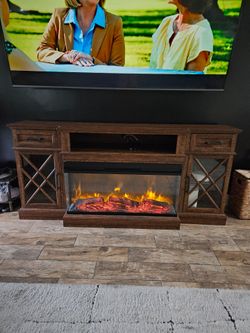 Electric Fireplace TV Stand Console