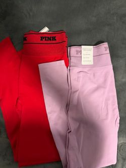 PINK Leggings Bundle Red and Lavender