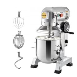 DDSYJ15QT110VPKL3V1 VEVOR Commercial Food Mixer, 15Qt Commercial Mixer with Timing Function, 500W Stainless Steel Bowl Heavy Duty Electric Food Mixer 