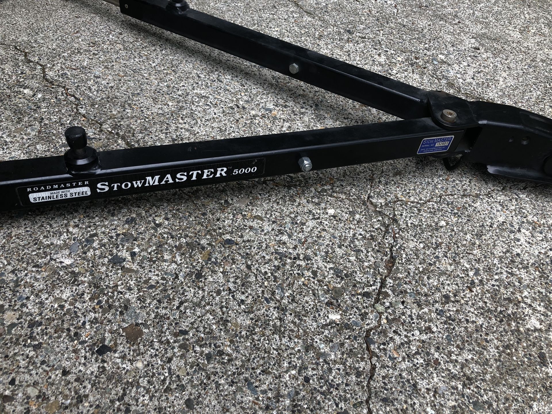 Stowmaster Stowmaster 5000 Tow Bar Instructions – IKID