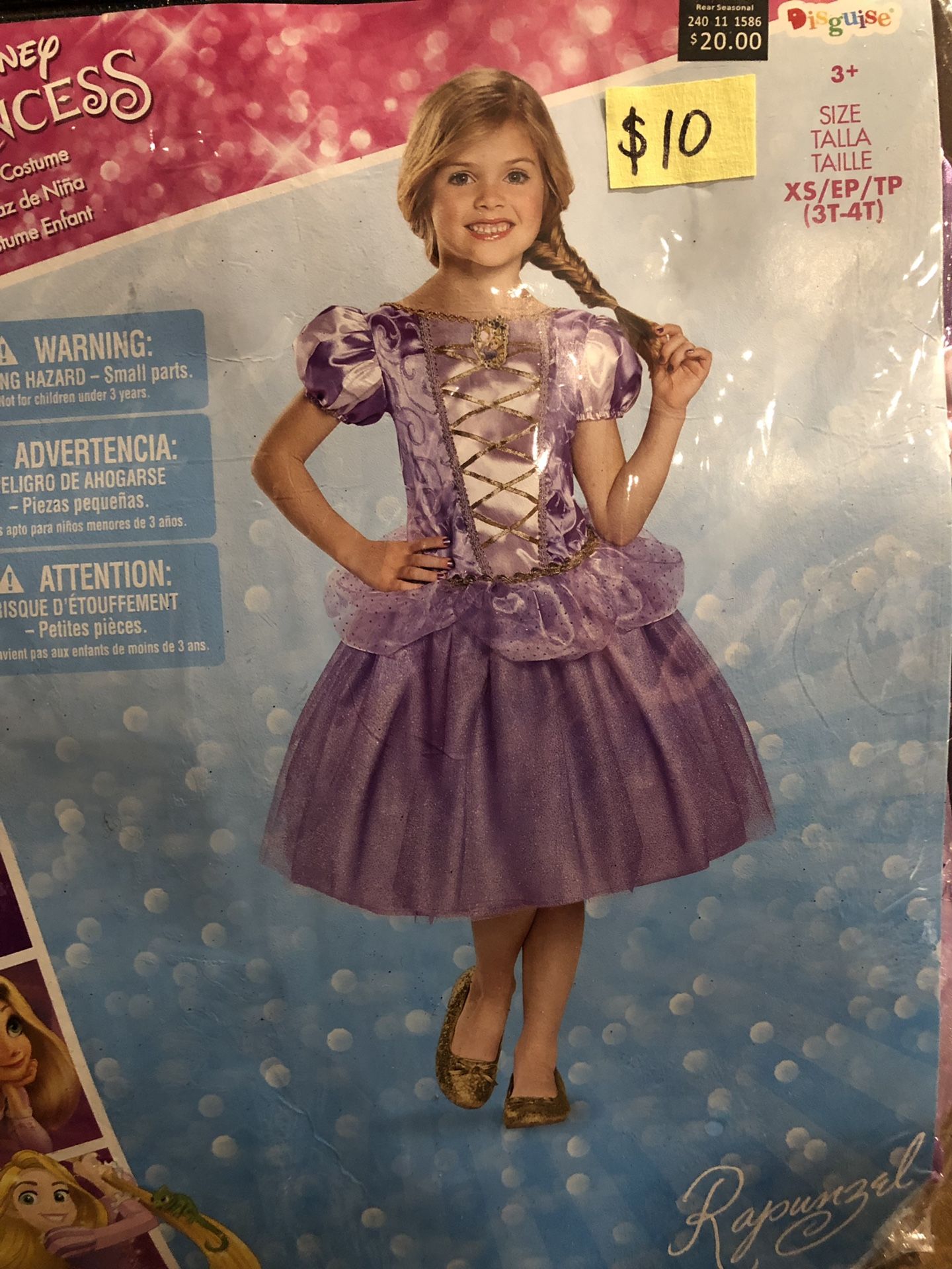 NEW Rapunzel Halloween Costume size 3-4T