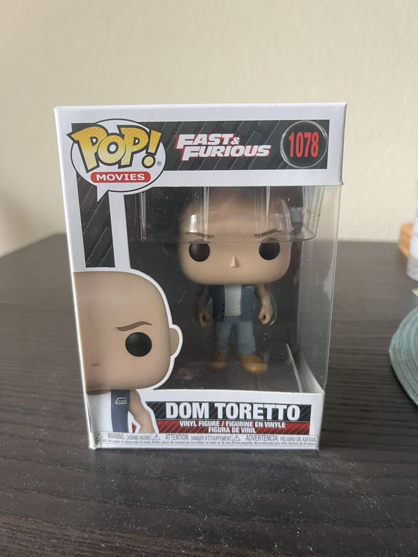 Dominic Dom Toretto Fast and Furious Funko Pop Movies #1078 Vin Diesel Cars Film