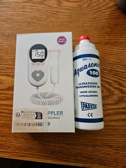 Fetal doppler monitor with ultrasound gel