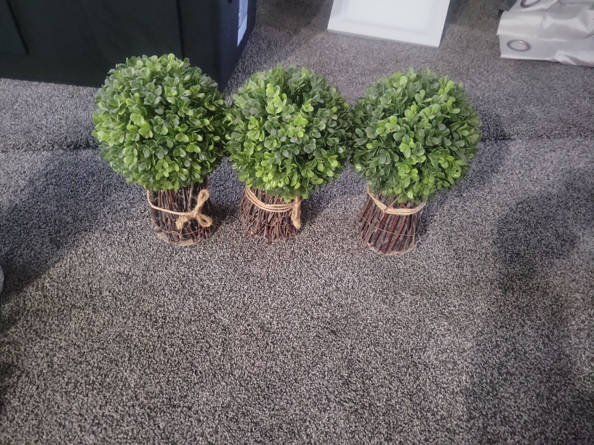 Plastic bushes trees