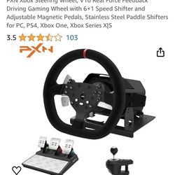 PXN RACING WHEEL WITH PEDALS AND SHIFTER 