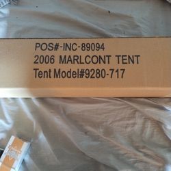 2006 MARLBORO ADVENTURE TEAM 7' x 7' Coleman Sundome Tent New in Box & Sleeping Bag

