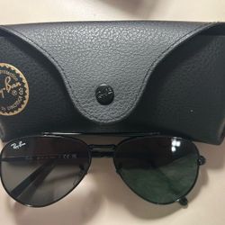 Ray-bans, Black Aviator Sunglasses