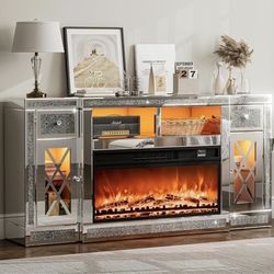 New Tv Stand With Electric Heater