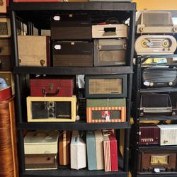   Vintage Untested tube record players. Over 50 available  