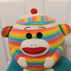 Ty Beanie Ballz Sock Monkey Plush
