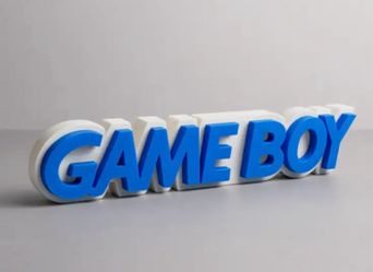Game Boy 3D Printed Logo Desk Stand
