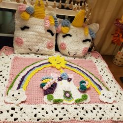 Unicorn Throw, Pillows And Stuffed Toys