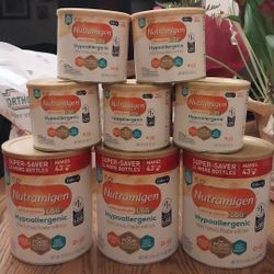 Enfamil Nutramigen LGG Hypoallergenic Powder Infant Formula 
3 BIG 27.8 OUNCE CANS AVAILABLE & 6 
(8 OUNCE CANS AVAILABLE)  AM SELLING ALL FOR $260  
